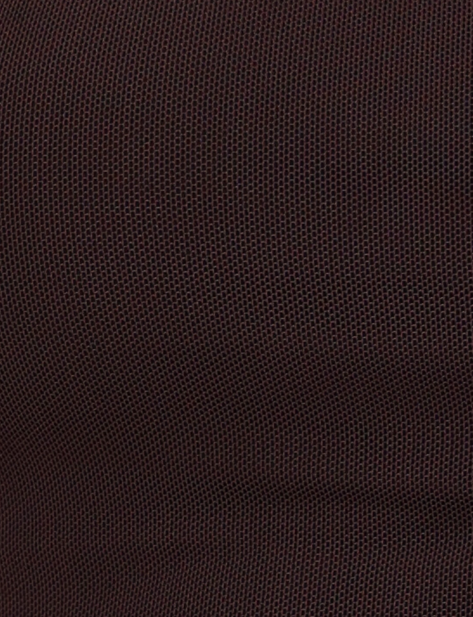 Close-up of a dark brown textured fabric featuring a grid-like pattern, similar to the mesh design of the TIGERMIST Harriett Tube Top in Chocolate.
