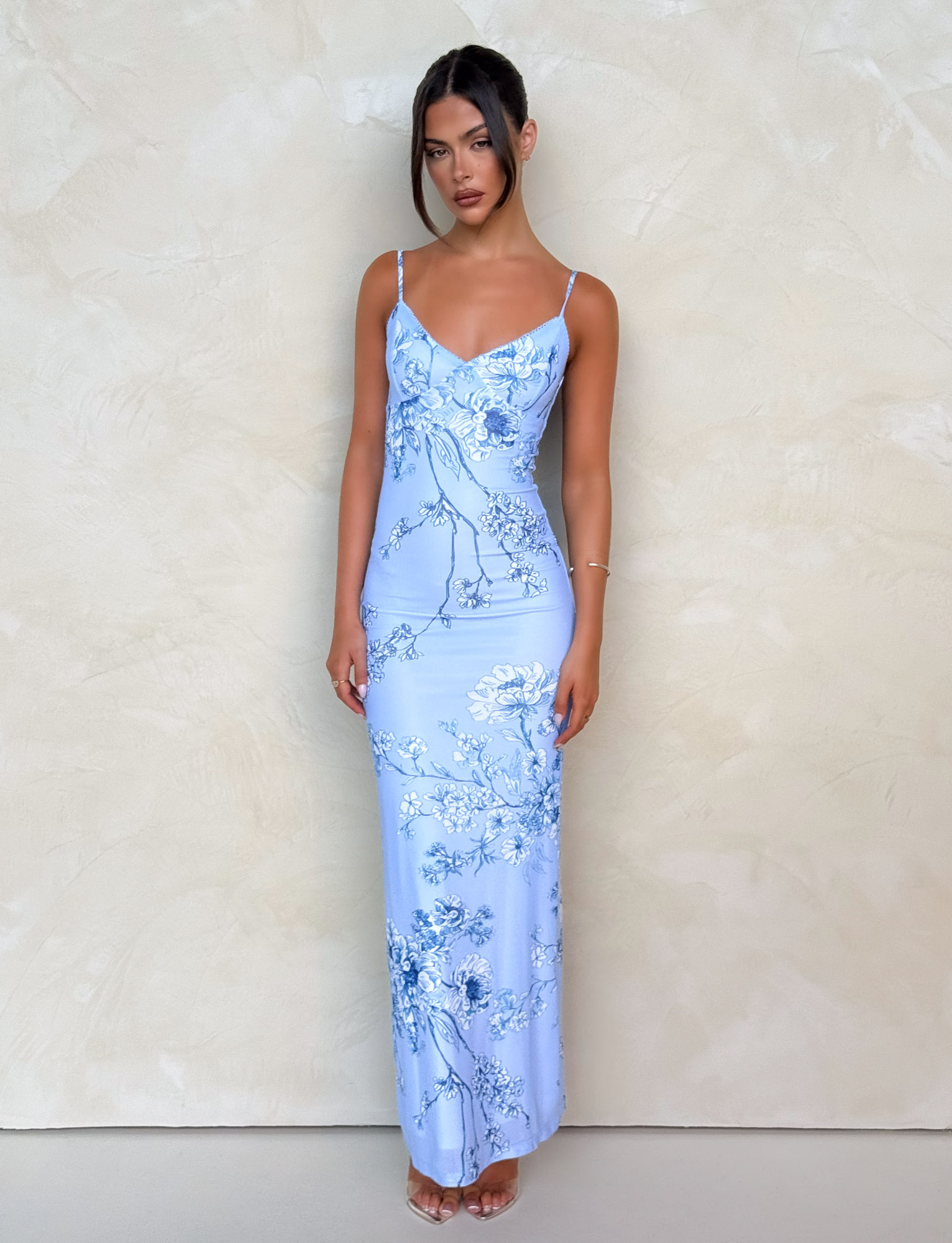 tiger mist long dress JULIANNA Primary color:Teal aprondress_sizeguide skimming fit AKIRA Trendsetter Energy Layered