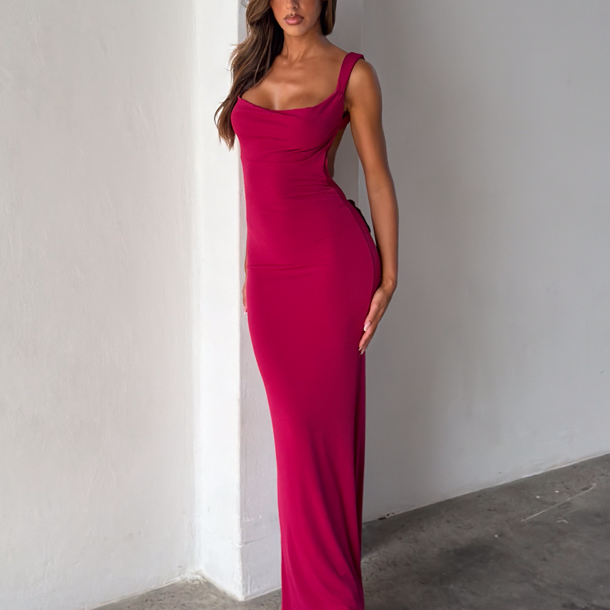 sherri hill purple prom dress Print 57692 UK 14 Size:XL/16-18 creating movement and drama Leopard Ruffle Split Dress