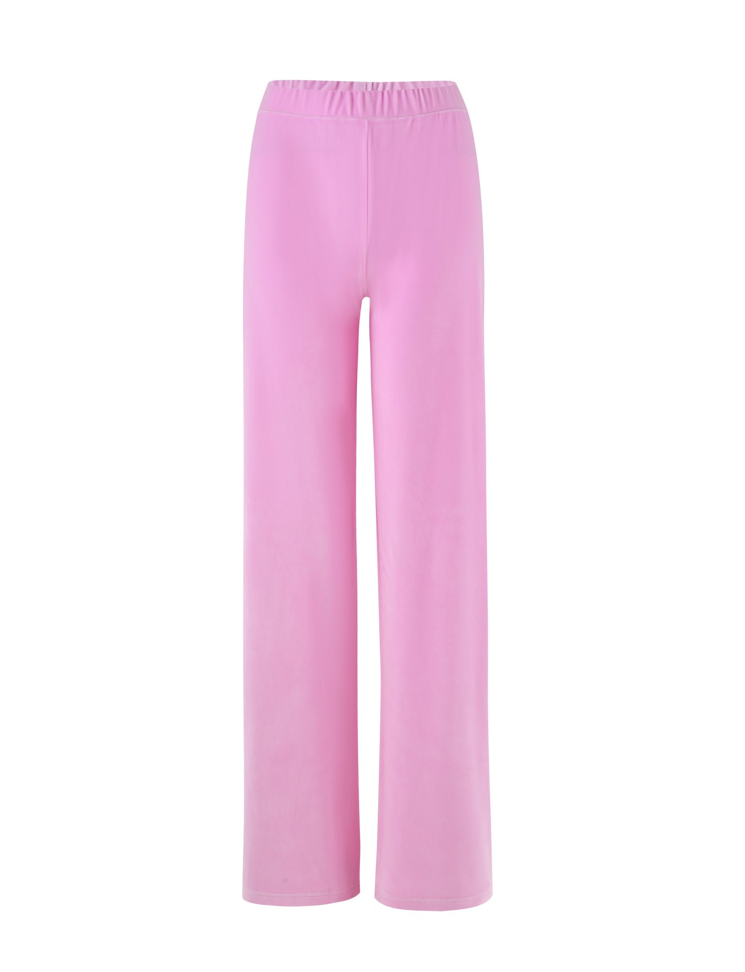 The ERICKA PANT in baby pink by TIGERMIST is a pair of relaxed fit lounge pants featuring an elastic waistband and wide legs. Made from a soft, comfortable fabric, these seamless pants are perfect for casual wear or lounging around. With no visible patterns or logos, they provide ultimate comfort and simplicity.