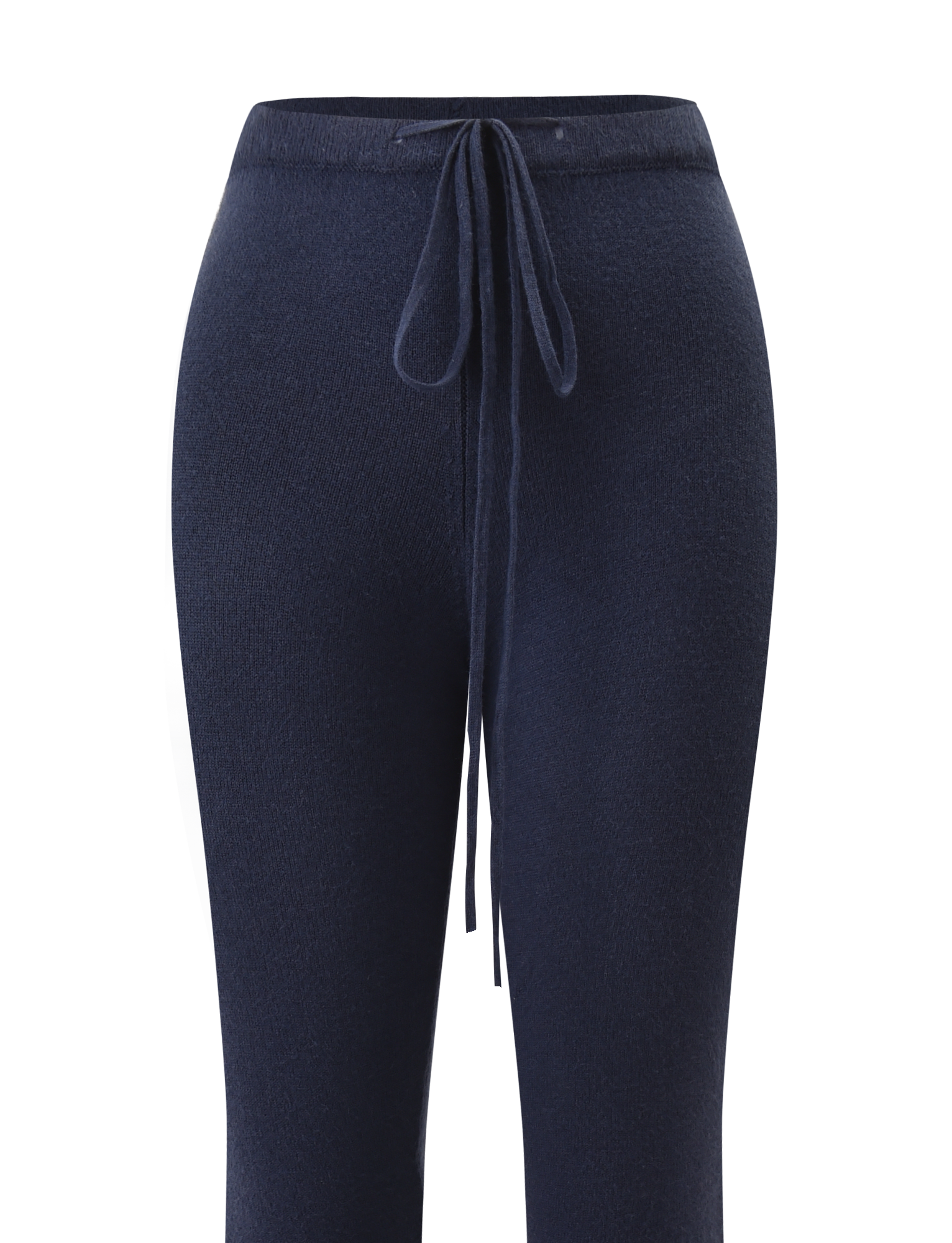 The TIGERMIST LEORA PANT in navy features a drawstring waist and relaxed fit, shown from waist to mid-calf against a white background.