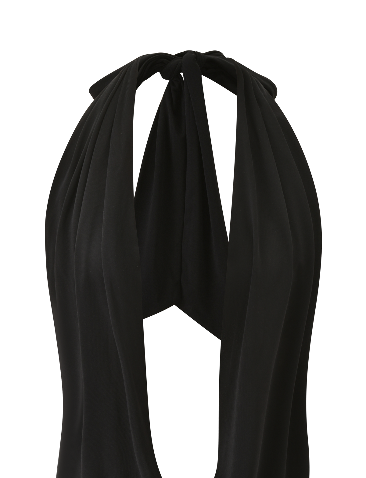 Tiger Mist Aretha Dress in black, ghost mannequin detail view