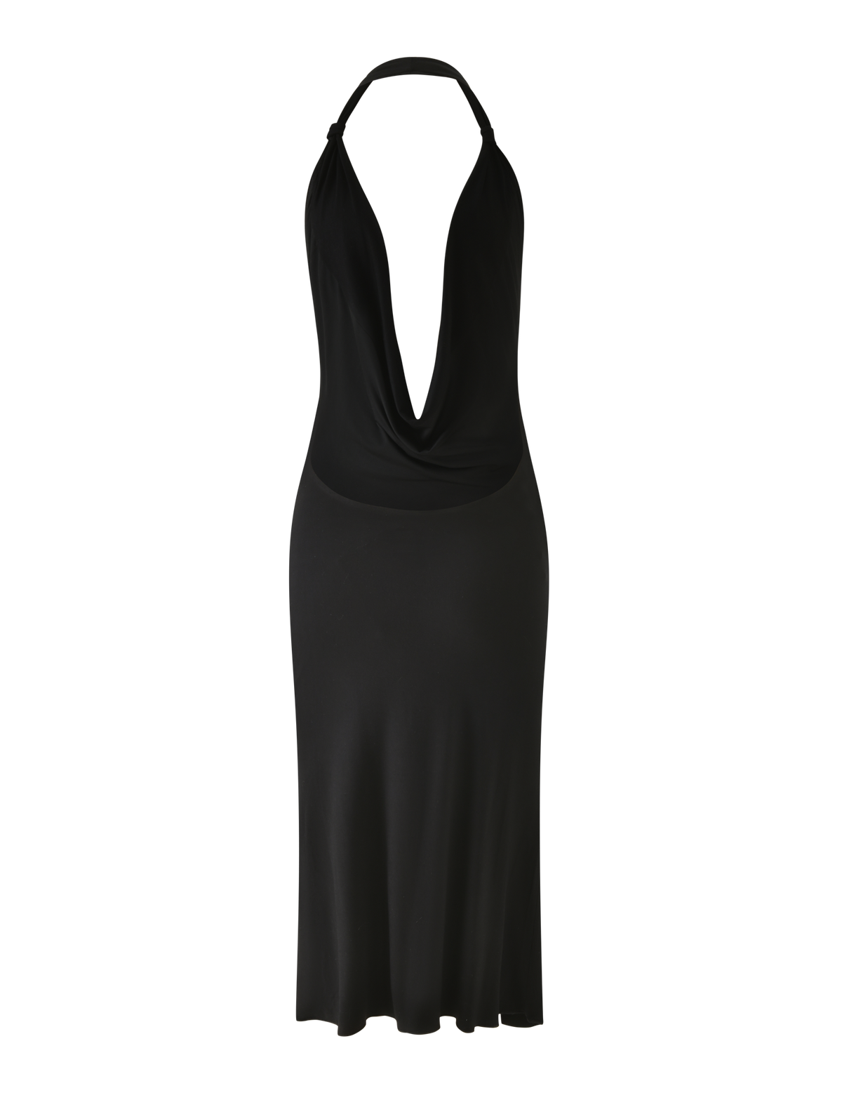 Tiger Mist Lettie Midi Dress in Black, back view