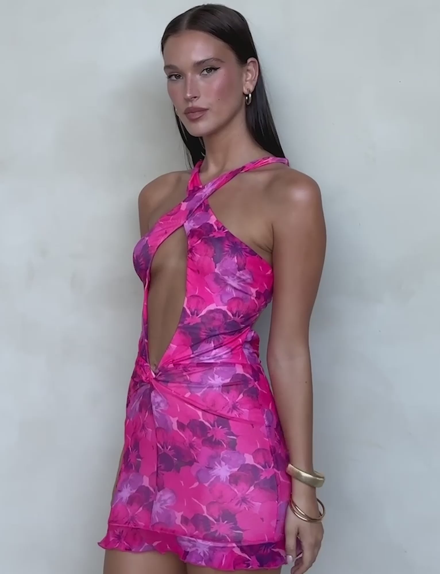 KRUZE MINI DRESS - PINK : HIBISCUS – Tiger Mist