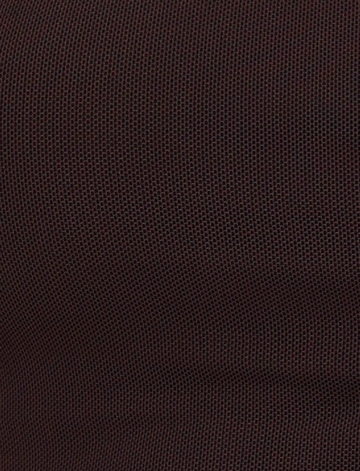 Close-up of a dark brown textured fabric featuring a grid-like pattern, similar to the mesh design of the TIGERMIST Harriett Tube Top in Chocolate.