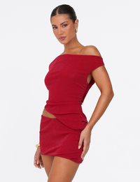 COBI SKIRT - RED : SPARKLE