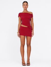 COBI SKIRT - RED : SPARKLE
