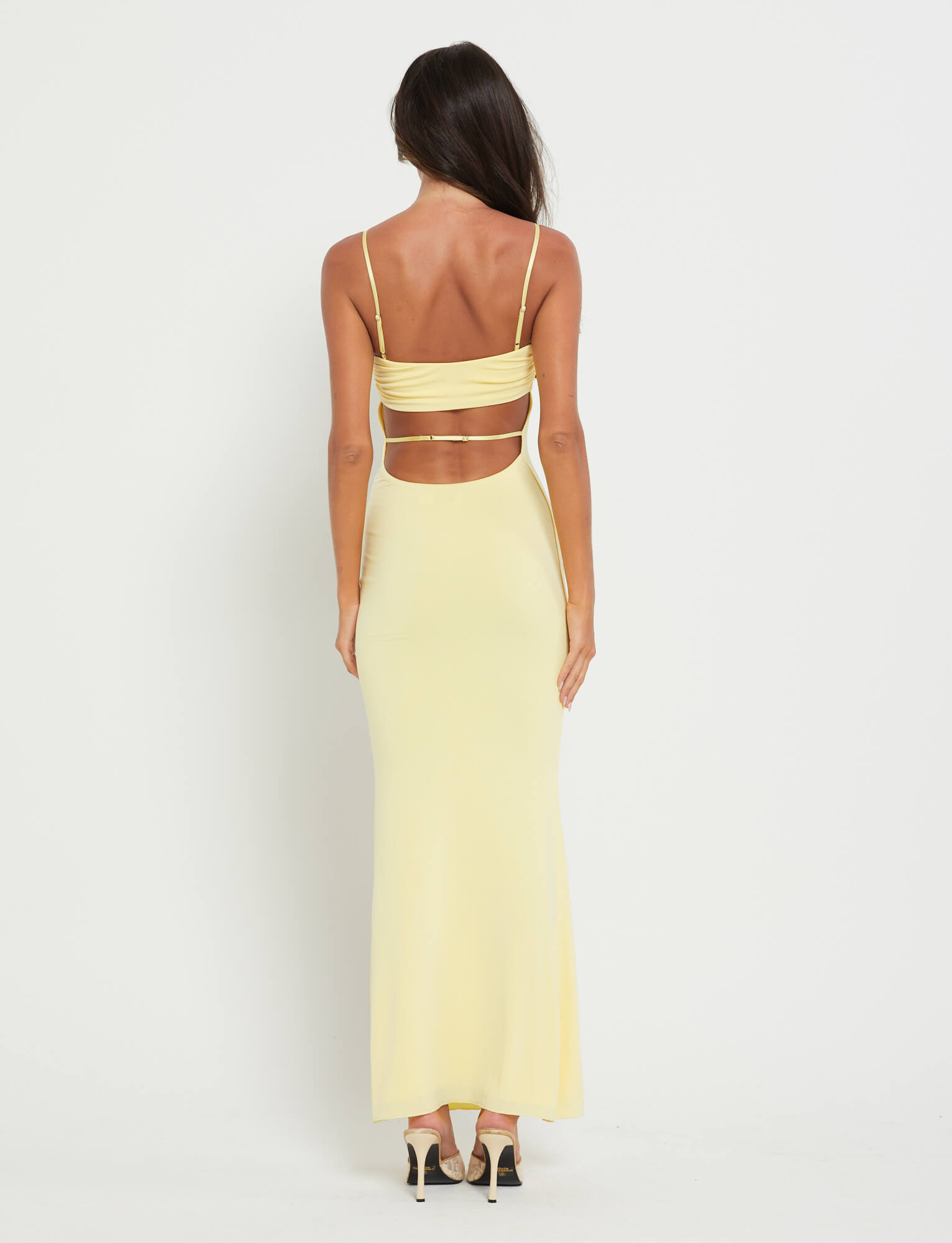 CARA DRESS - YELLOW : PASTEL CITRUS