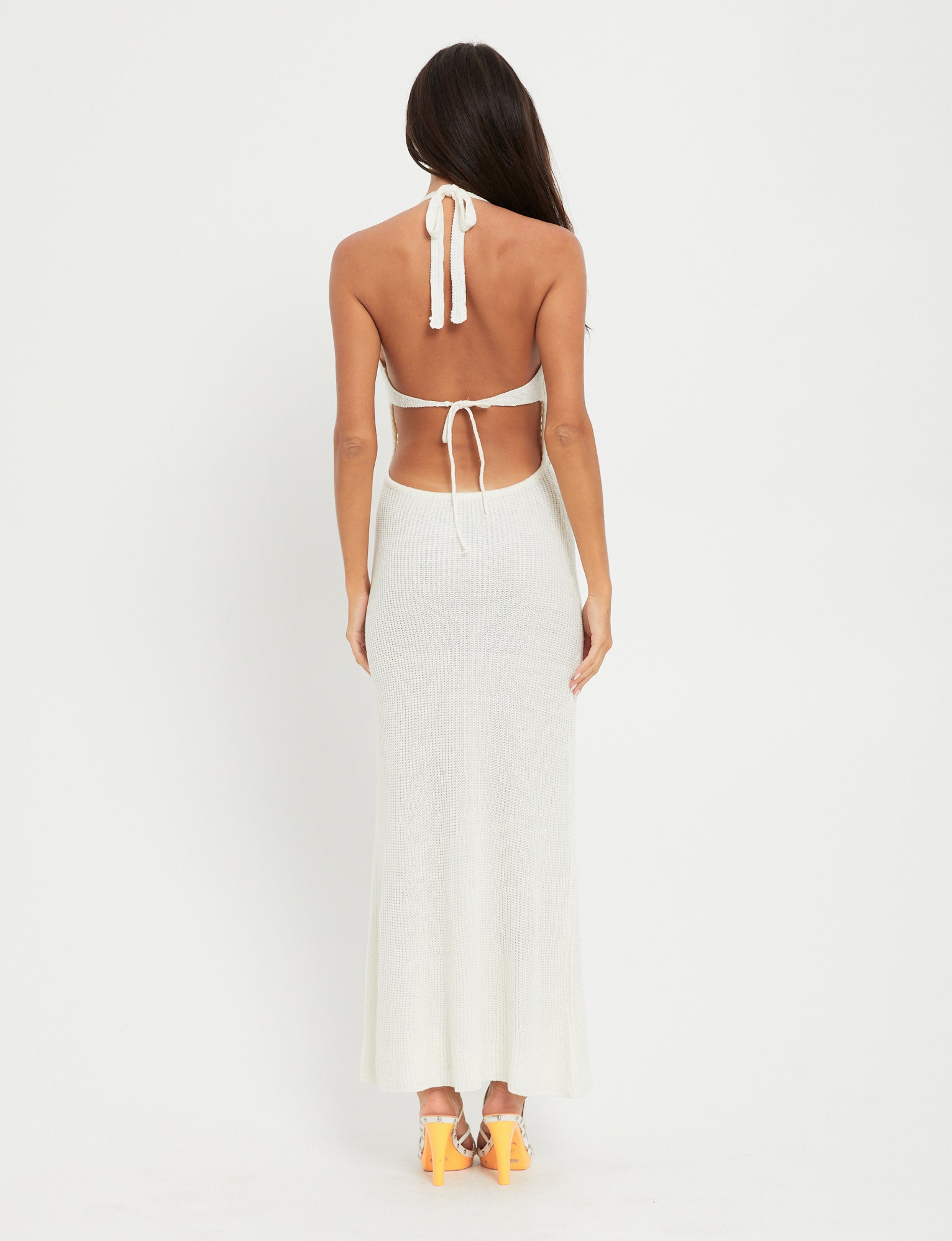 tiger mist white crochet dress DELTA DRESS