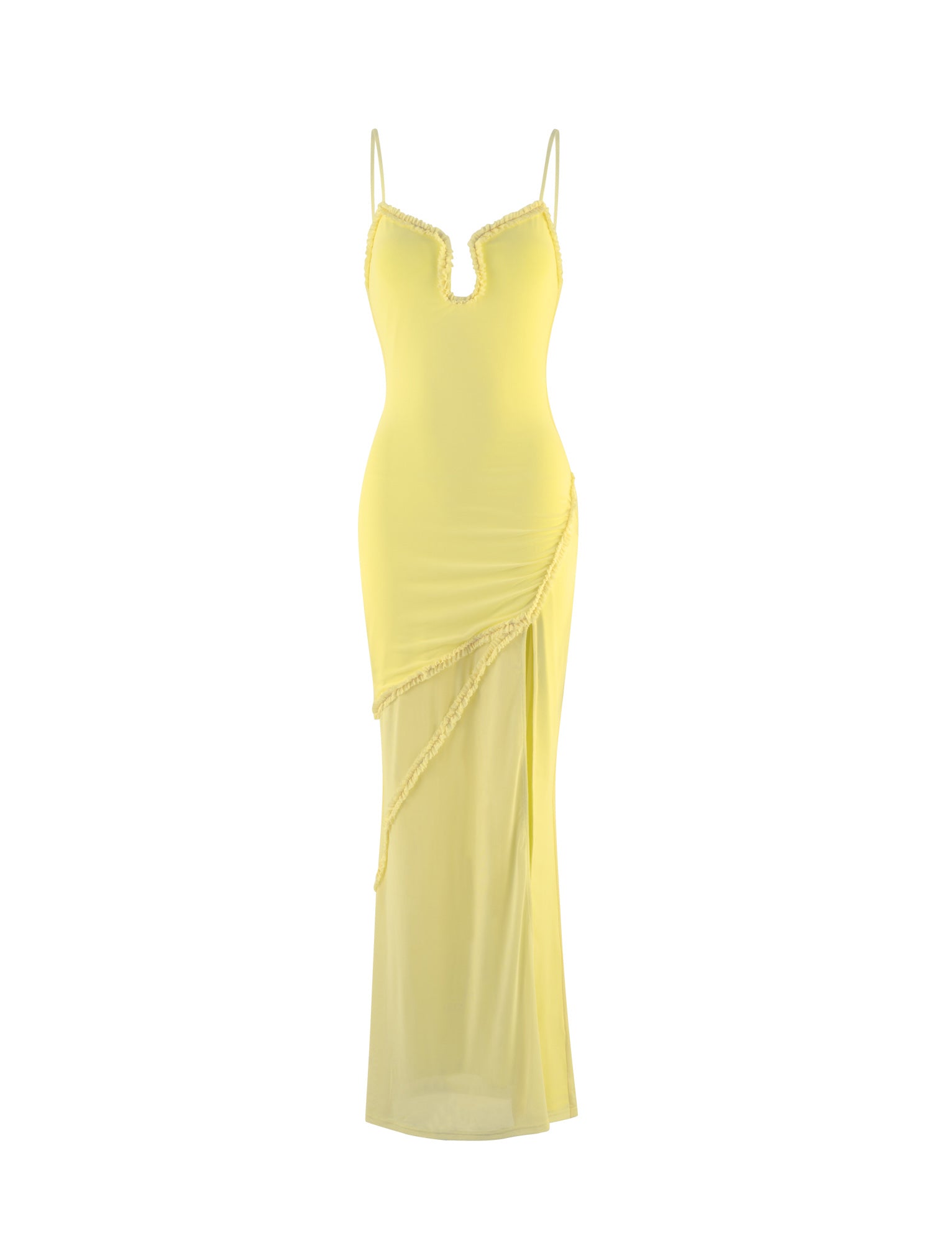 MIARA DRESS YELLOW PALE YELLOW CITRUS – Tiger Mist