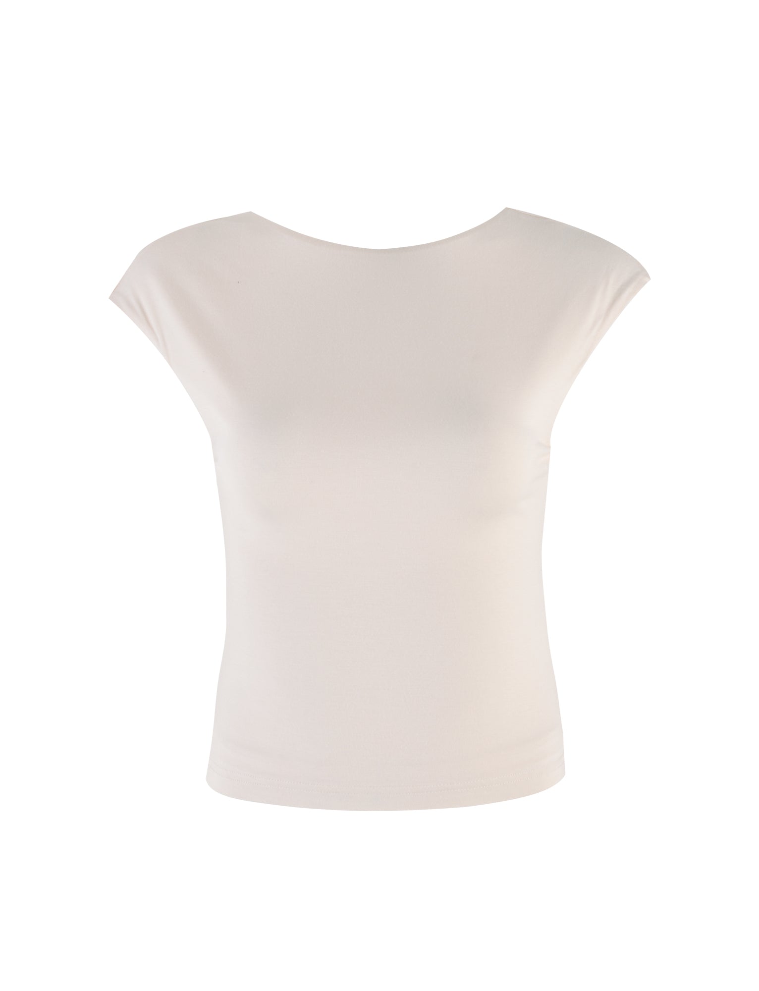 A TIGERMIST RYLAN TOP - BEIGE: SAND, sleeveless women's top with a scoop neck is displayed against a white background. The fabric appears smooth and fitted, showcasing a clean, minimalistic design.