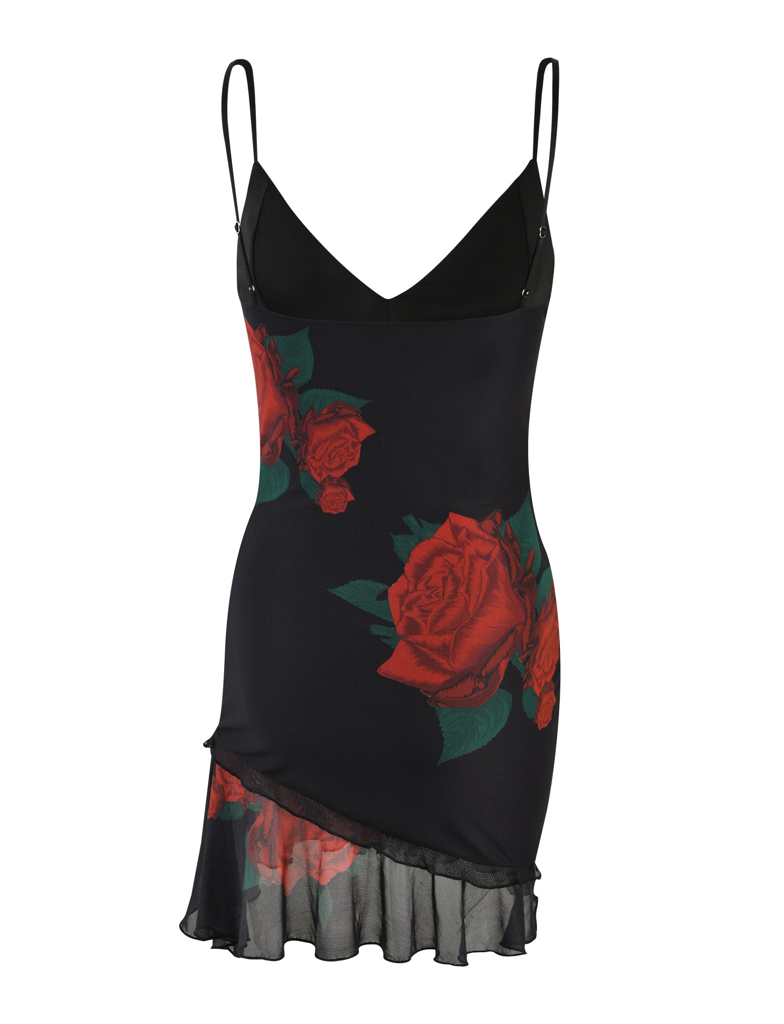 CARLY DRESS - BLACK : MACRO ROSE- RED ROSE Tiger Mist CARLY DRESS - BLACK : MACRO ROSE- RED ROSE Tiger Mist