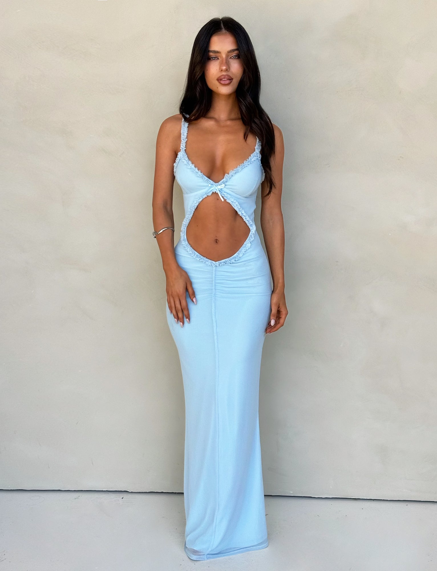 RAYLA DRESS - BLUE : PASTEL BLUE Tiger Mist RAYLA DRESS - BLUE : PASTEL BLUE Tiger Mist