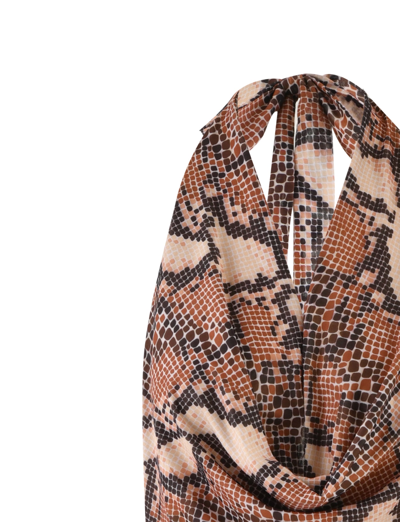 CATALINA DRESS - BROWN : SNAKE Tiger Mist CATALINA DRESS - BROWN : SNAKE Tiger Mist