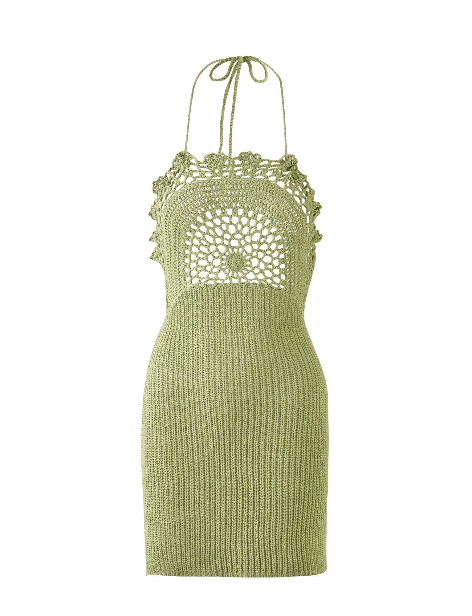 MACELINE DRESS - GREEN Tiger Mist MACELINE DRESS - GREEN Tiger Mist