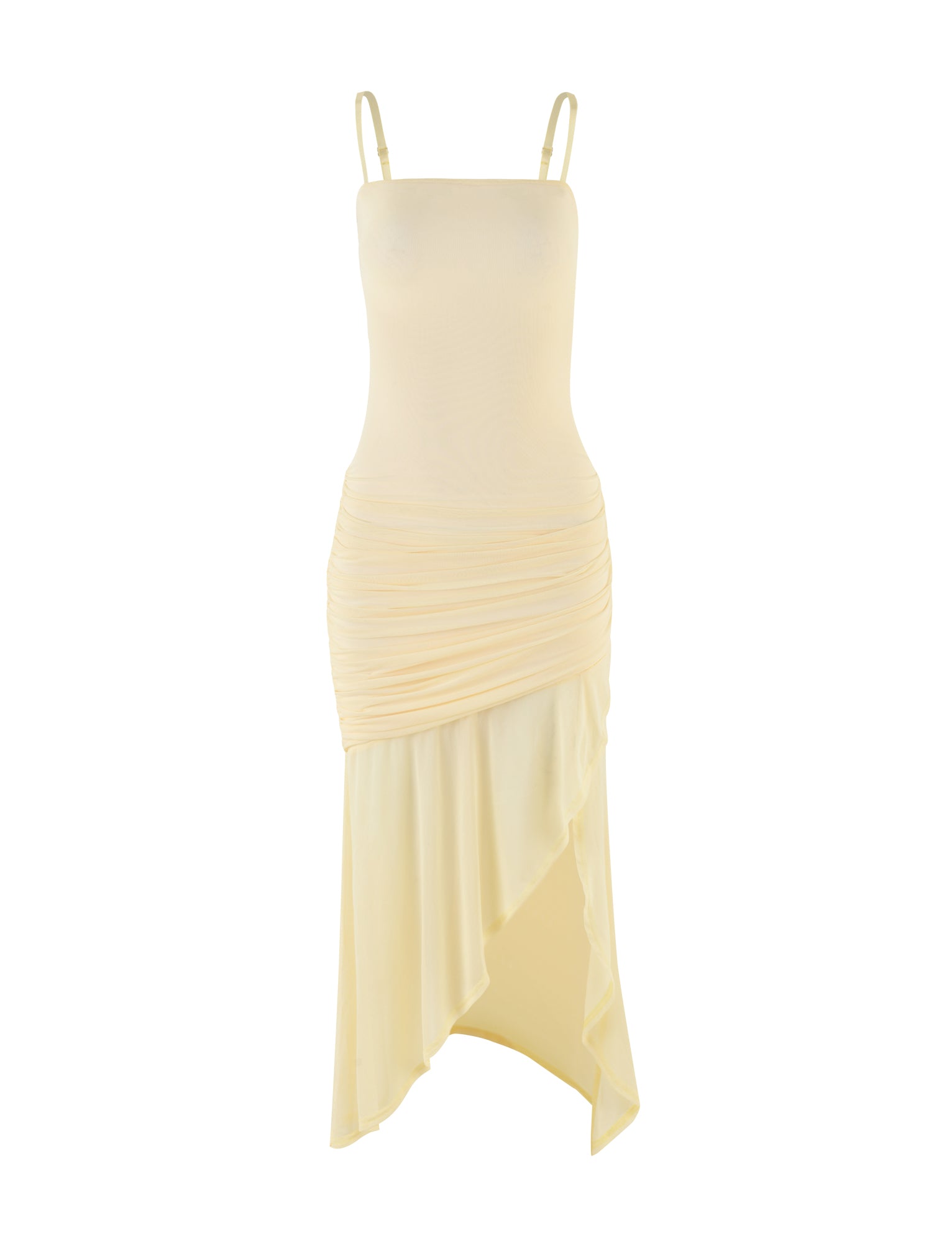 COVE MIDI DRESS - YELLOW : BUTTER Tiger Mist COVE MIDI DRESS - YELLOW : BUTTER Tiger Mist