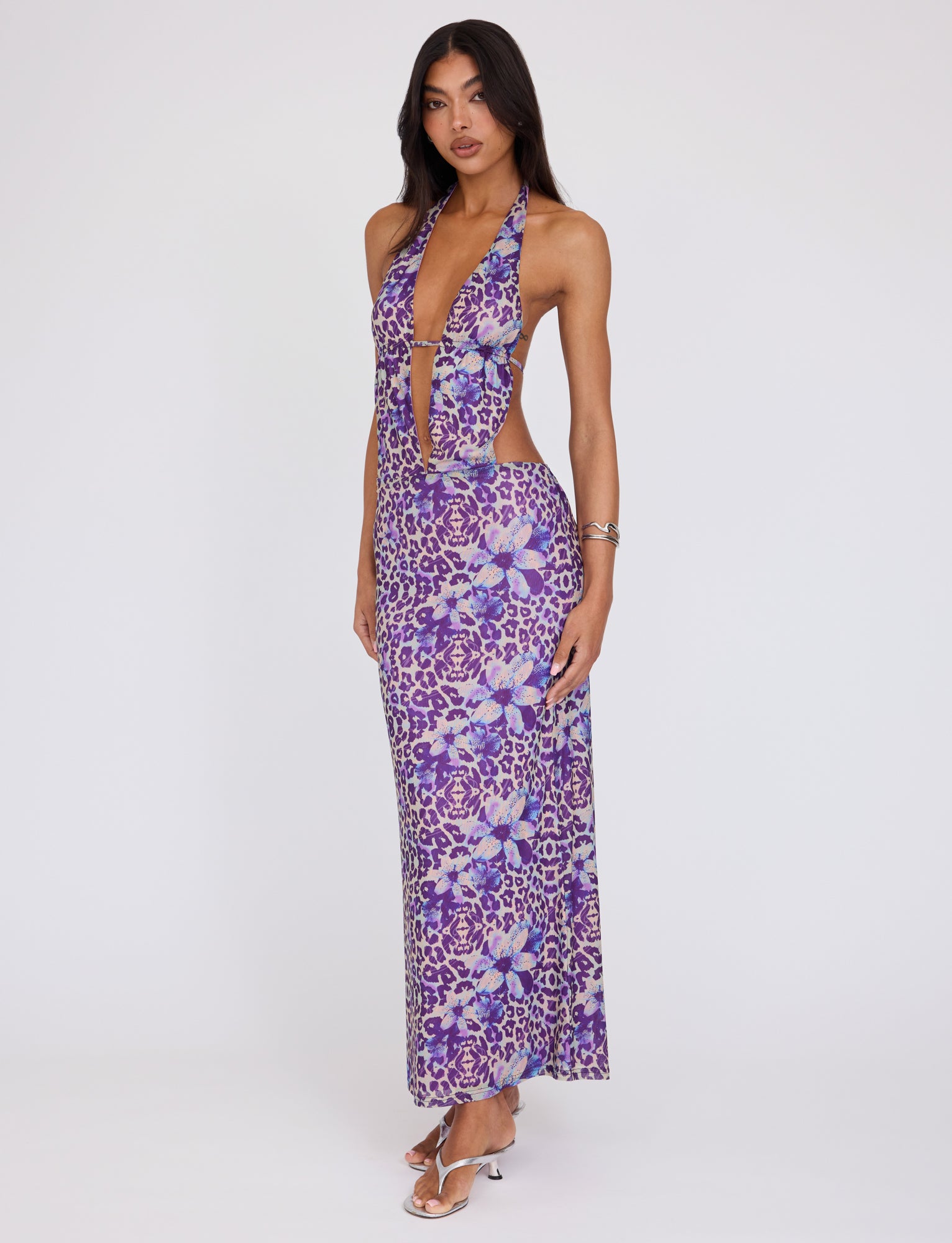 MAGDALENA MAXI DRESS - PURPLE : BY POPPY LEOPARD Tiger Mist MAGDALENA MAXI DRESS - PURPLE : BY POPPY LEOPARD Tiger Mist