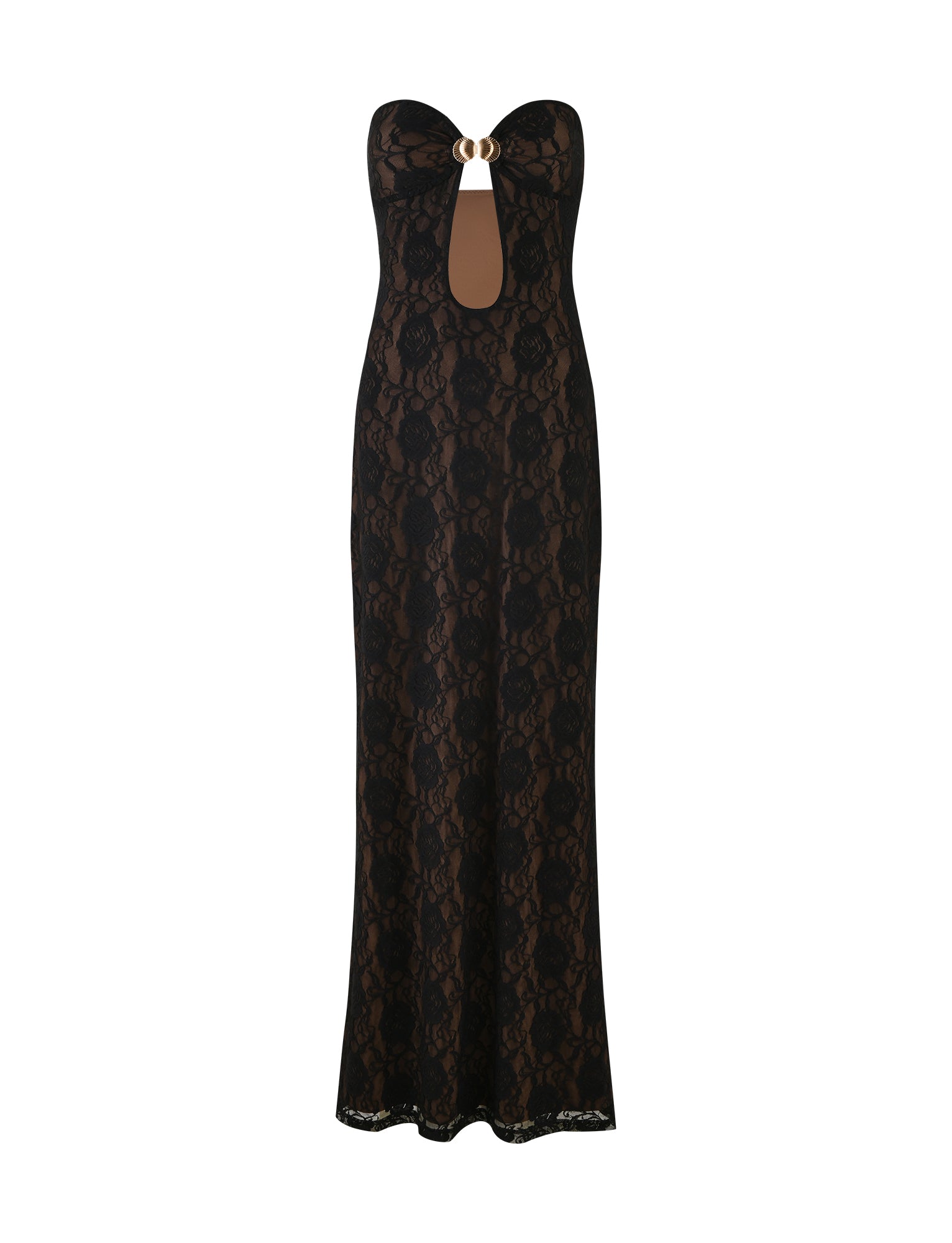 CECILY LACE MAXI DRESS - BLACK Tiger Mist CECILY LACE MAXI DRESS - BLACK Tiger Mist