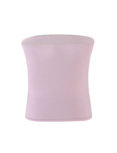 The AMBROSE BOOB TUBE - PINK by TIGERMIST is a pink ombre strapless bandeau top designed for women. It features a simple, smooth finish with elastic bands at the top and bottom to keep it securely in place. Made from stretchy jersey fabric, it offers a soft feel and a snug fit.