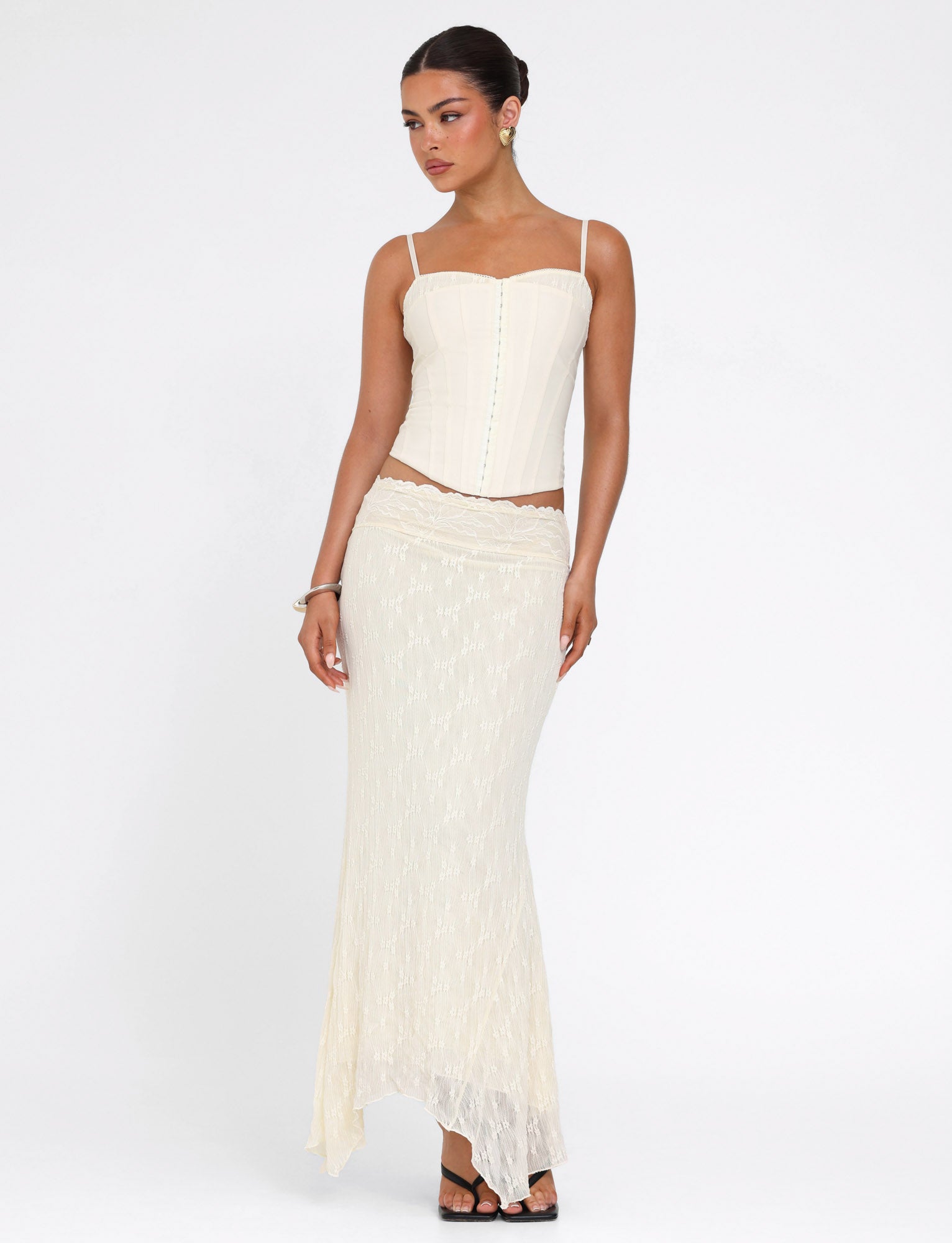 ANTONELLA TOP - WHITE : BONE : CREAM
