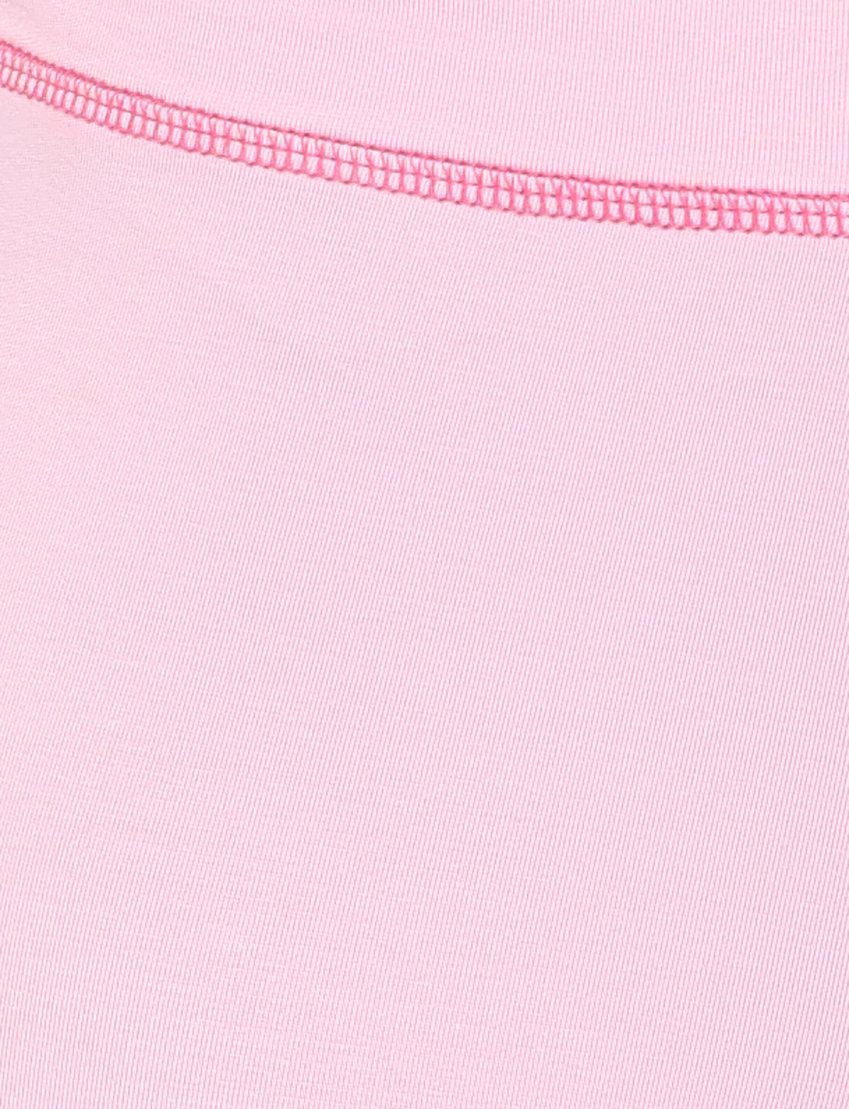 Close-up of the BLAYZE HOODIE - PINK by TIGERMIST, showing soft pink fabric with a visible diagonal texture and a curved seam stitched with darker pink thread across the top.