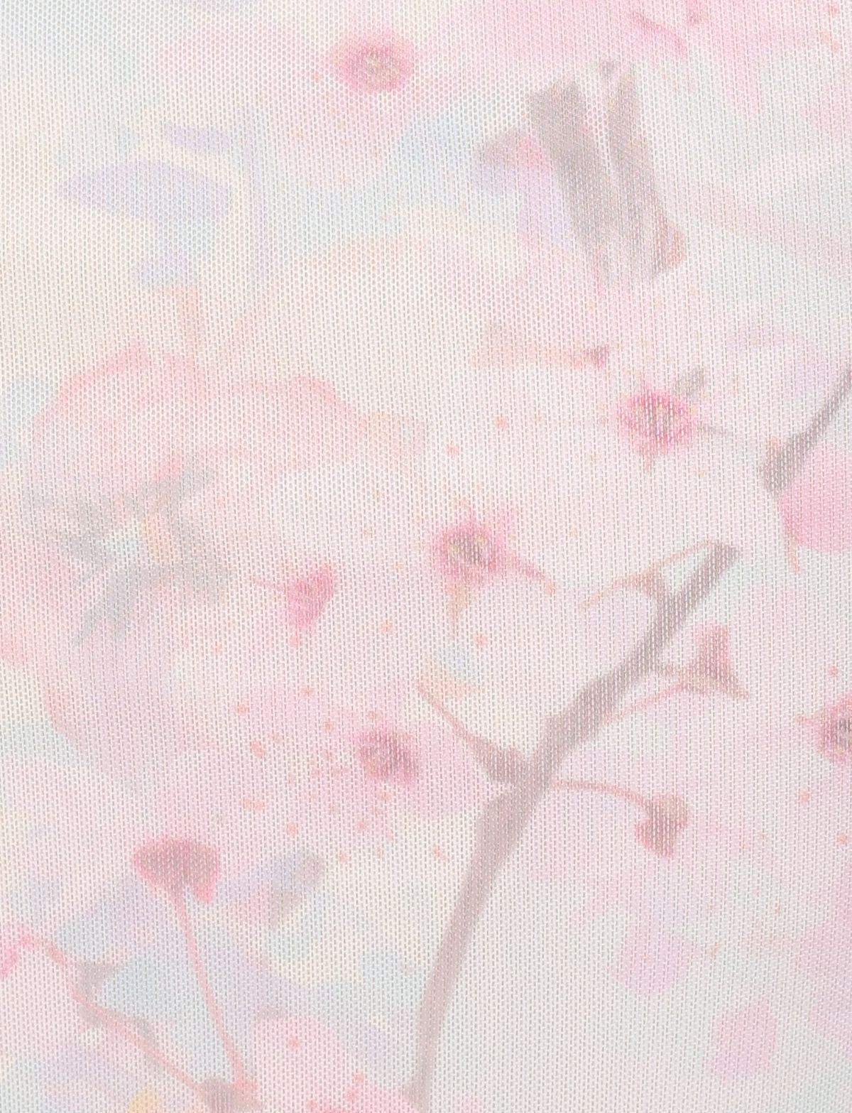 A softly blurred cherry blossom illustration adorns the TIGERMIST LONIE MIDI SKIRT in Neutral, featuring a delicate floral, washed effect—perfect for this exclusive lace-trimmed piece.
