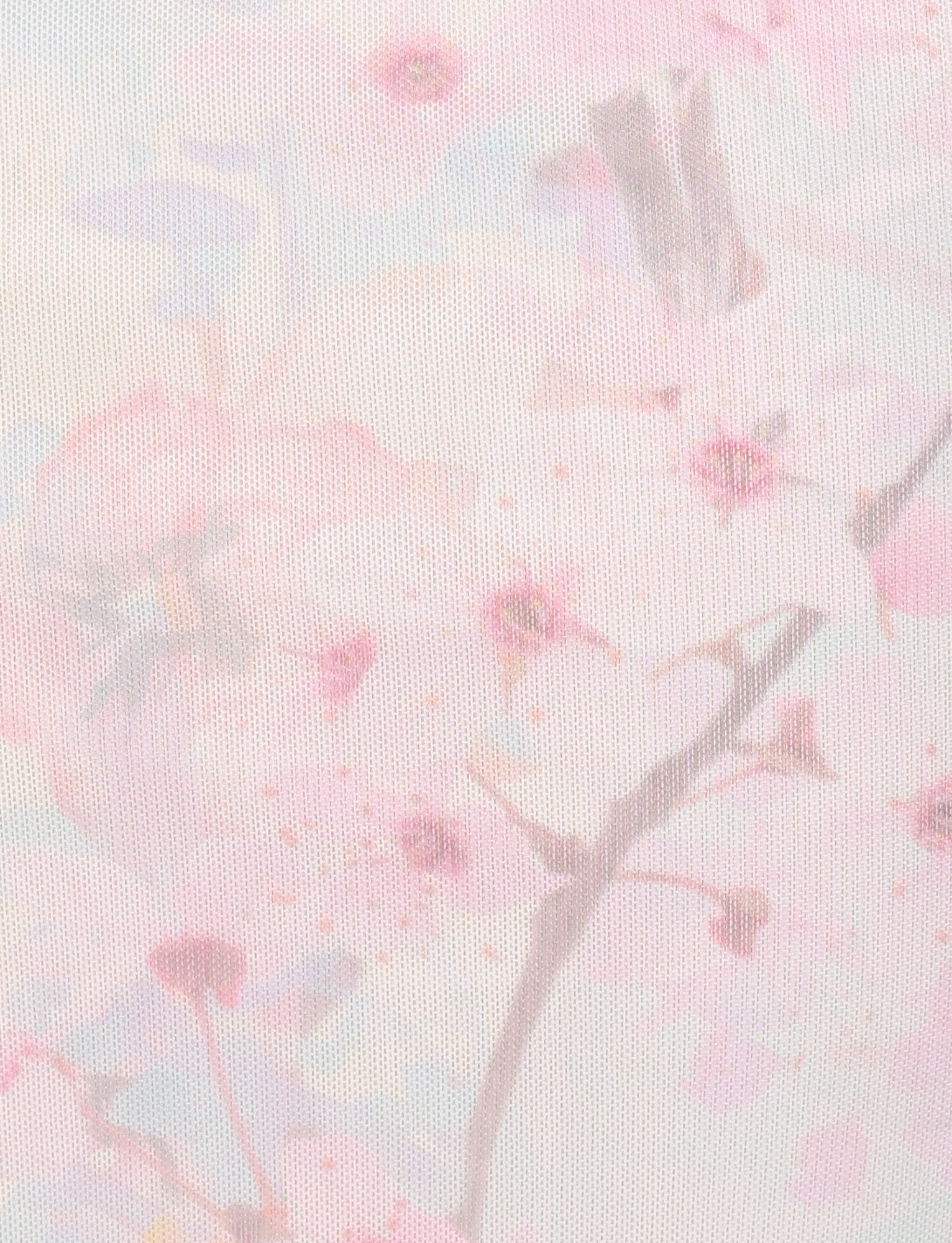 A softly blurred cherry blossom illustration adorns the TIGERMIST LONIE MIDI SKIRT in Neutral, featuring a delicate floral, washed effect—perfect for this exclusive lace-trimmed piece.
