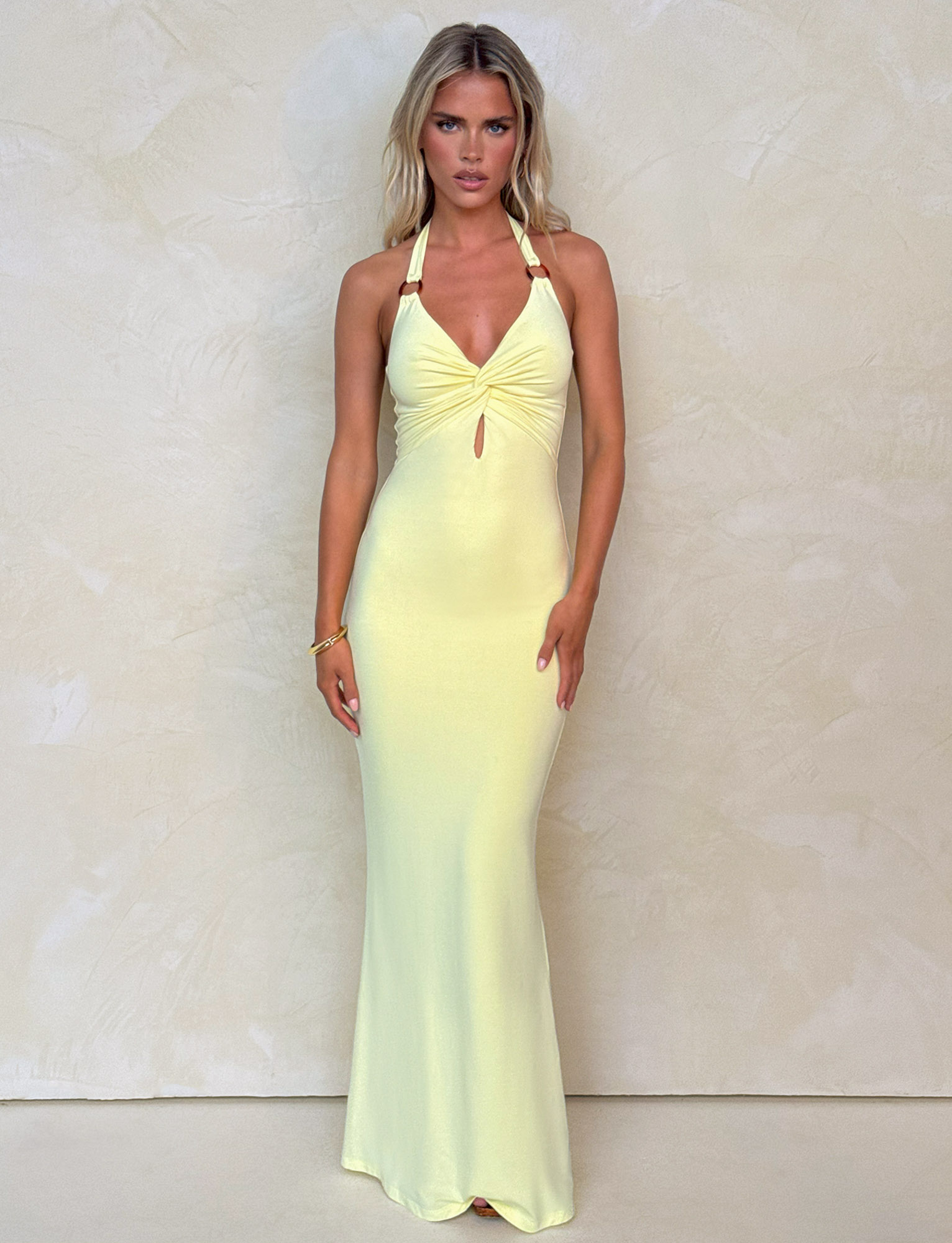 ZENEVA MAXI DRESS - LEMON