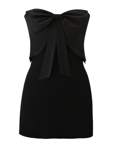GROVE MINI DRESS - BLACK