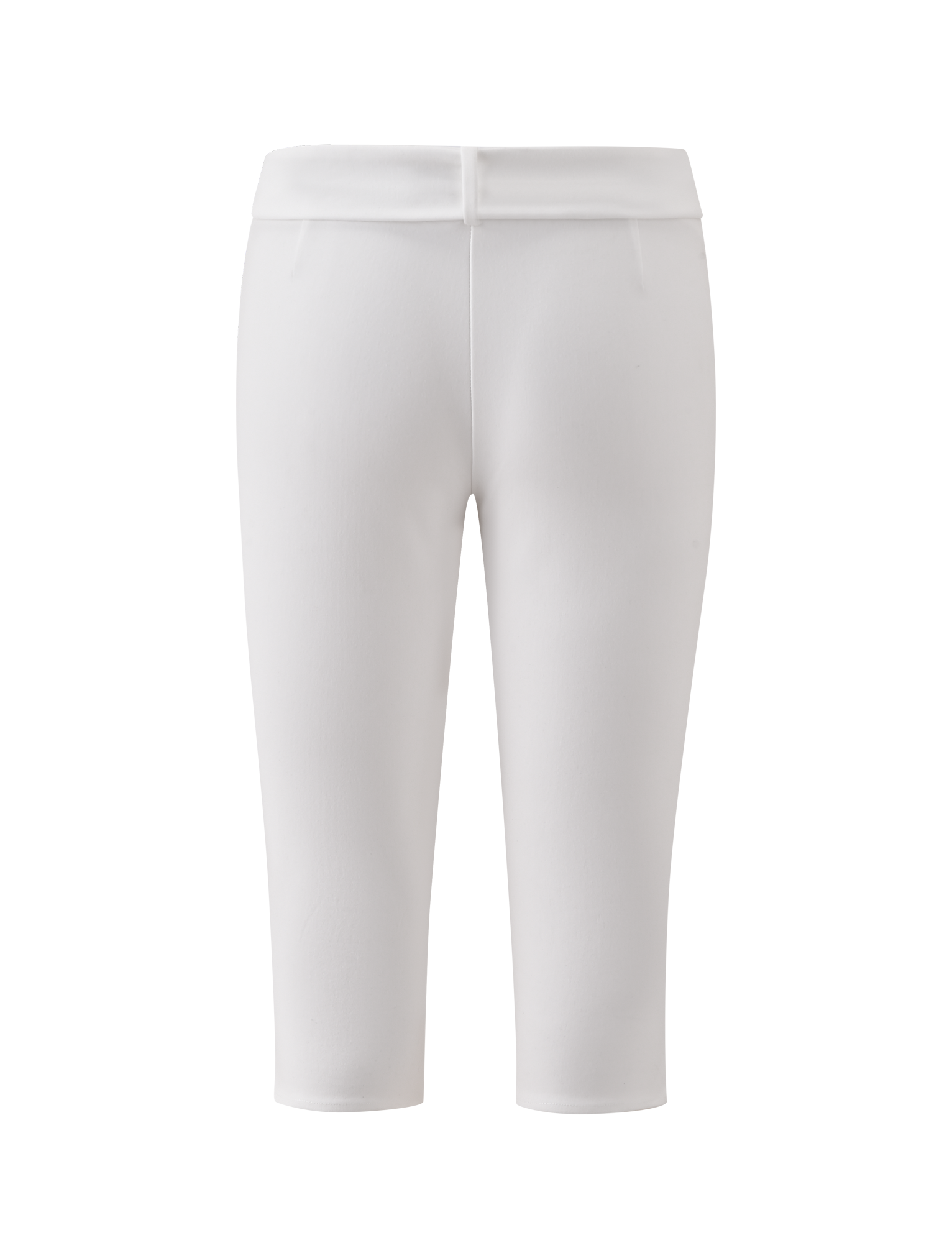 The TIGERMIST PILAR CAPRI - WHITE is shown from the back, highlighting its clean, simple design with a mid-rise waist and no visible pockets or embellishments, photographed on a plain white background.