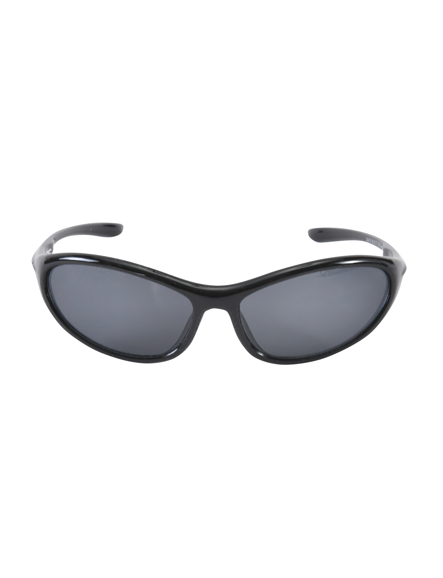 The TIGERMIST RIVAH FASHION GLASSES - BLACK feature a sleek acrylic frame and dark tinted lenses, showcased against a plain white background.