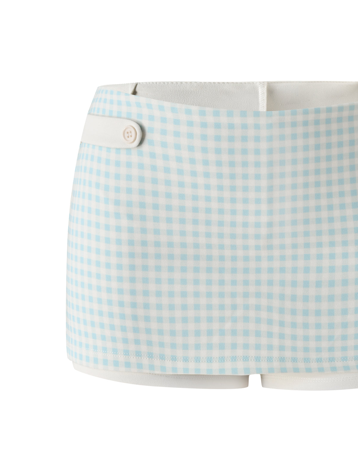 ELISA MINI SKORT - BLUE GINGHAM