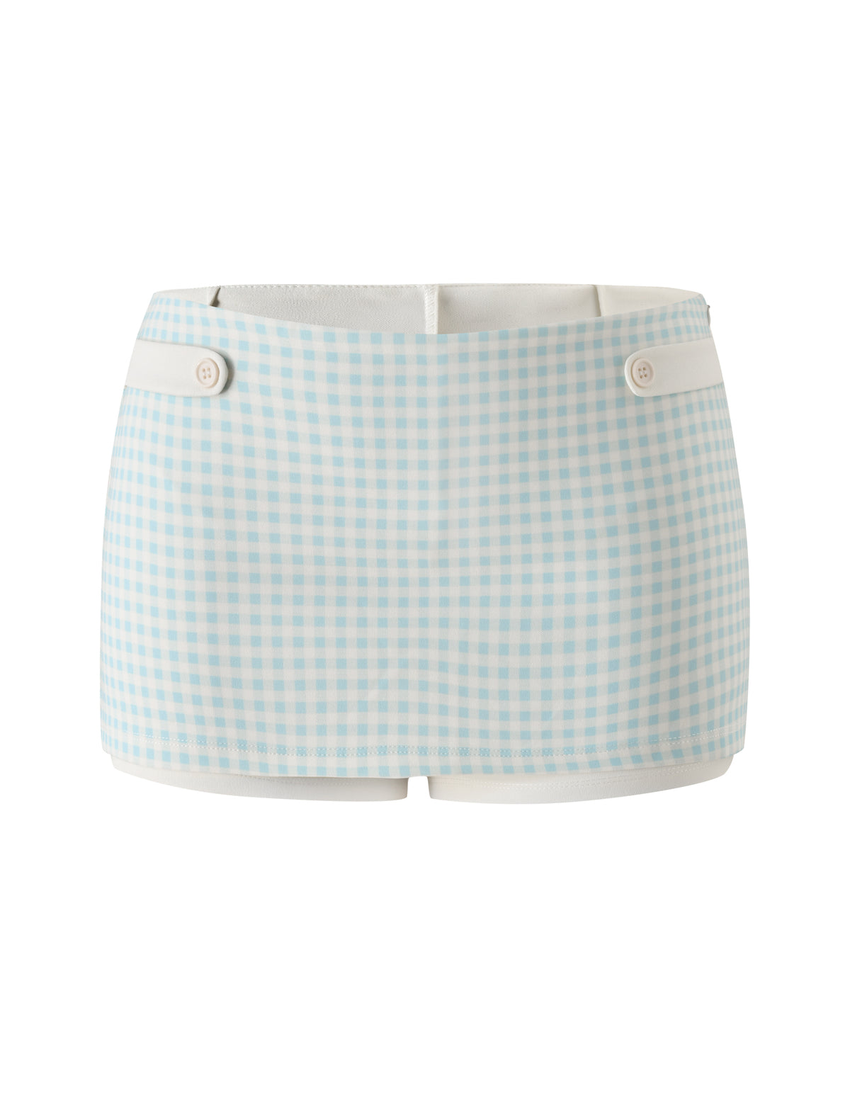 ELISA MINI SKORT - BLUE GINGHAM