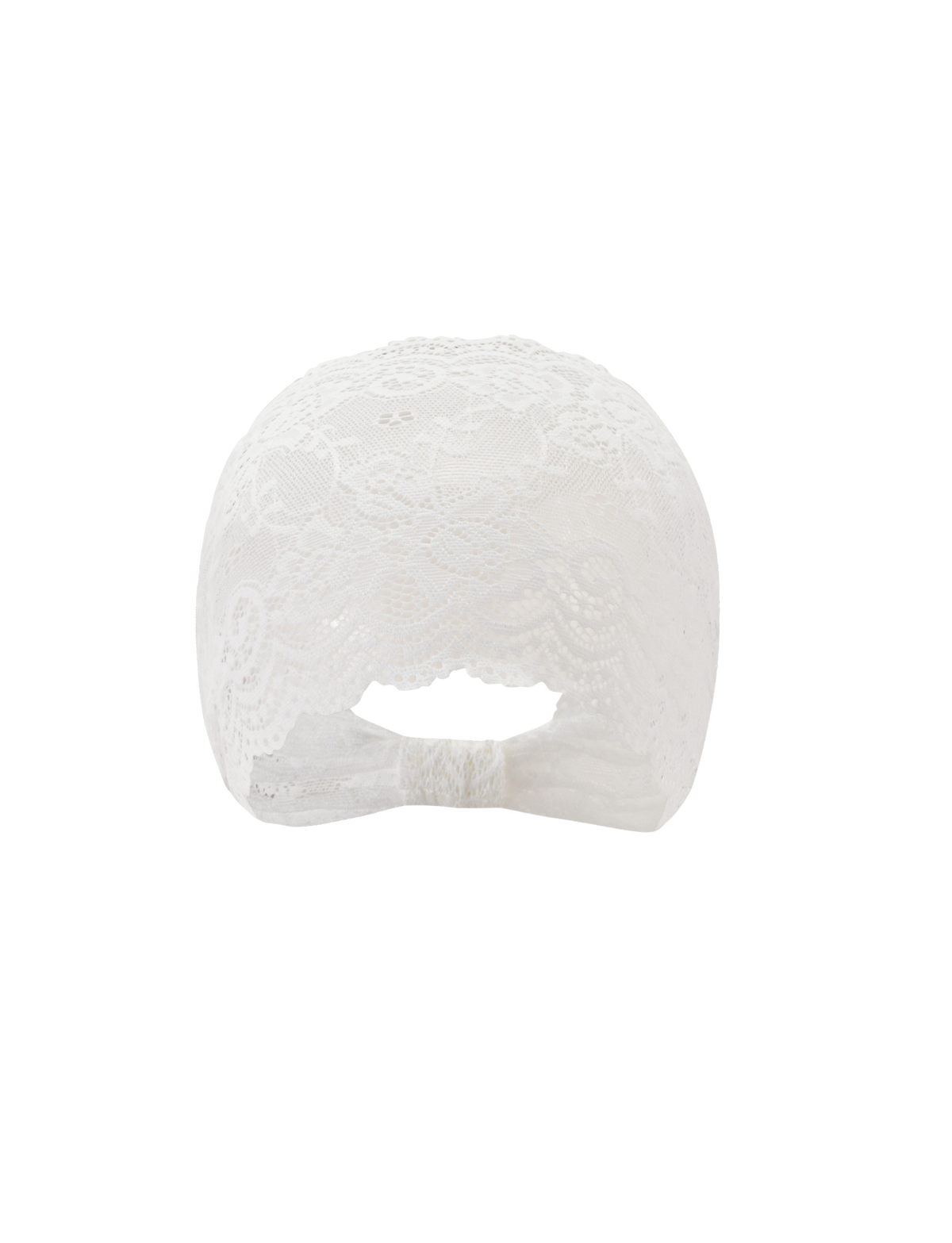 Tiger Mist Clodette Lace Headband Set in ivory and black, ghost mannequin front view