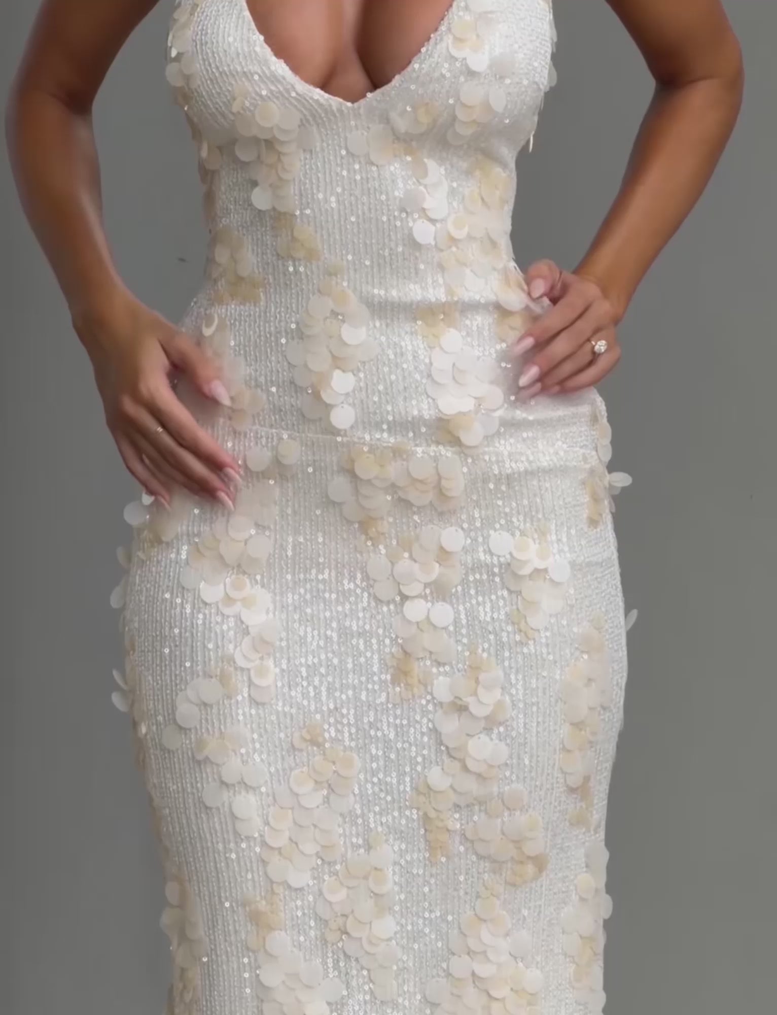 ZANA MAXI DRESS - PEARL – Tiger Mist