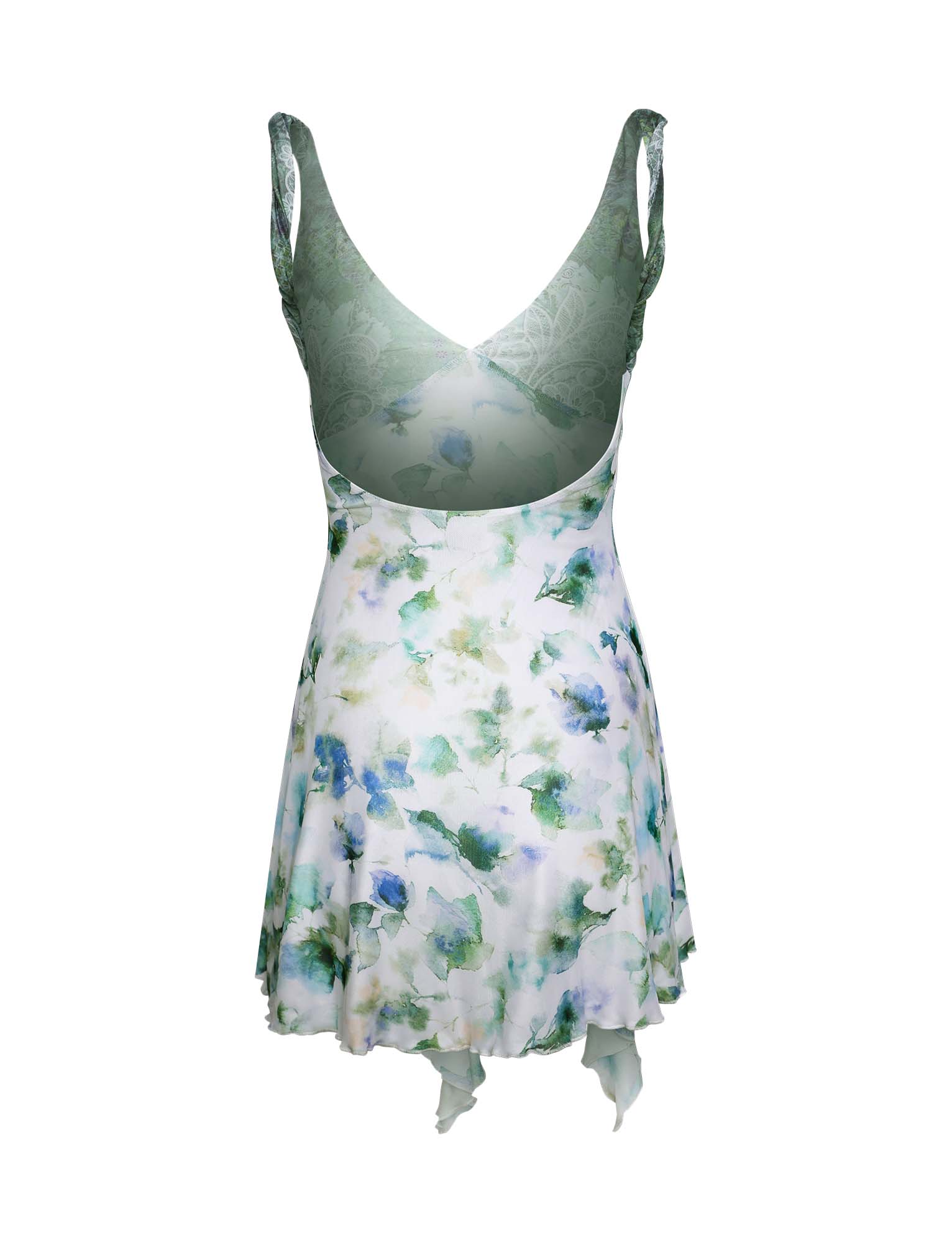 THEO DRESS - GREEN : FLORAL Tiger Mist THEO DRESS - GREEN : FLORAL Tiger Mist
